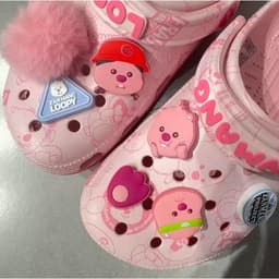 Dép sục Crocs Classic Loopy cho bé gái và nữ, Giày sục Crocs Loopy cho mẹ và bé size C7-M7( 24 - 40) kèm Jibbitz 5