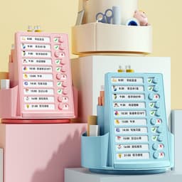 Đồ dùng - Bảng To Do List kèm giá đựng bút 2 trong 1 cho bé học tập 8