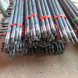 [KKTHN] Bộ 2 Bánh Xe Đẩy Gang Chịu Tải 400kg Đường Kính 20Cm Kèm Trục Phi 18 5