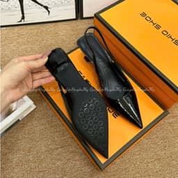 Cao gót 5p mũi nhọn da bóng nhẹ mềm đi êm chân chắc chắn ( TT17 ) 7