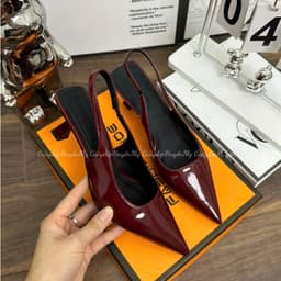 Cao gót 5p mũi nhọn da bóng nhẹ mềm đi êm chân chắc chắn ( TT17 ) 9