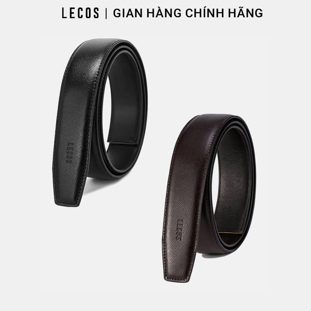Thắt Lưng Nam LECOS LDB6 Da Bò Nguyên Tấm Da Mềm Mịn Không Gãy Nếp Bản 3.5cm