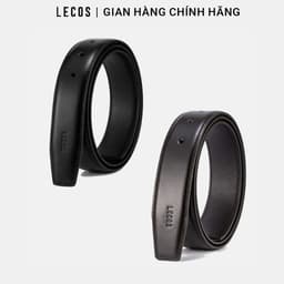 Dây Lưng Da Bò Không Đầu LECOS LDB7 Da Thật 2 Lớp May Viền Dẻo Dai Bản 3.5cm 1