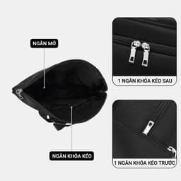 [4-25/9 TẶNG QUÀ TRUNG THU 599K] Balo Vải Oxford LECOS LBH1 Vải Oxford Chống Nước Phom Vuông Gọn đi Công Tác 7