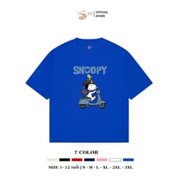 (Có áo người lớn) áo thun snoopy, áo phông hoạt hình snoopy, áo thun cho bé trai, bé gái mềm mịn, thấm hút tốt ISEE IS56 6