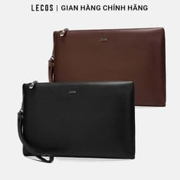 [4-25/9 TẶNG QUÀ TRUNG THU 599K] Ví Cầm Tay Nam LECOS LC1 Da Thật Da Bò Thật Nhiều Ngăn Để Tiền Thẻ Lịch Lãm 2