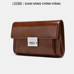 Túi Clutch Nam LECOS LC10 Da Cao Cấp Quai Đeo Cổ Tay Tiện Lợi Dự Tiệc 1