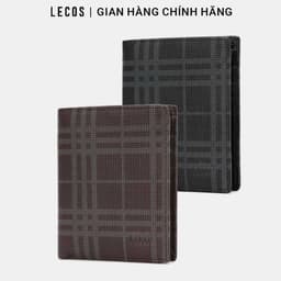 Ví Nam Đứng LECOS LV6 Dáng Đứng Da Bò Thật May Kép Bền Bỉ Chống Gãy Nếp 1