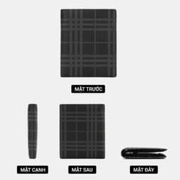 Ví Nam Đứng LECOS LV6 Dáng Đứng Da Bò Thật May Kép Bền Bỉ Chống Gãy Nếp 5