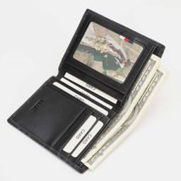 Ví Nam Đứng LECOS LV6 Dáng Đứng Da Bò Thật May Kép Bền Bỉ Chống Gãy Nếp 7