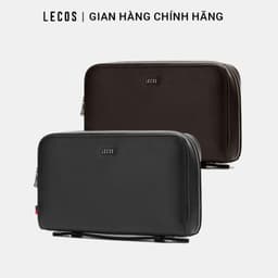 [4-25/9 TẶNG QUÀ TRUNG THU 599K] Ví Cầm Tay Nam LECOS LC13 Ví Clutch Kẹp Nách Nam Da Cao Cấp Chống Xước Chống Thấm Nước 2