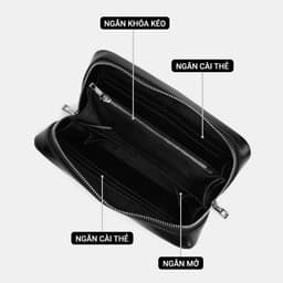 [4-25/9 TẶNG QUÀ TRUNG THU 599K] Ví Cầm Tay Nam LECOS LC13 Ví Clutch Kẹp Nách Nam Da Cao Cấp Chống Xước Chống Thấm Nước 7