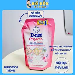 Nước xả vải Dnee Thái Lan làm mềm vải, nhiều mùi hương, an toàn và dịu nhẹ cho bé túi 550ml/1100ml 6