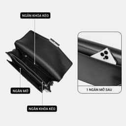 Túi Clutch Nam LECOS LC7 Da Thật Da Cao Cấp Nhiều Ngăn Để Tiền Thẻ Lịch Lãm 7