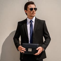 Túi Clutch Nam LECOS LC7 Da Thật Da Cao Cấp Nhiều Ngăn Để Tiền Thẻ Lịch Lãm 2