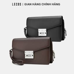 Túi Clutch Nam LECOS LC8 Da Cao Cấp Phom Cứng Cáp May Tay Tỉ Mỉ 1