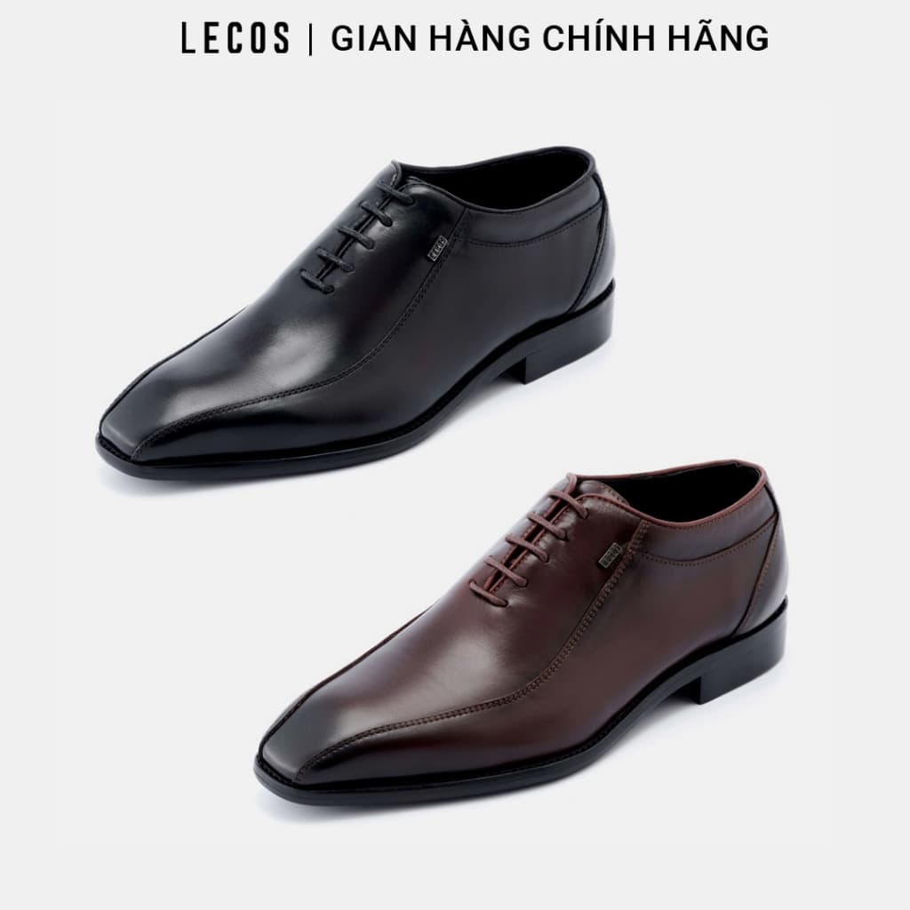 Giày Tây Nam LECOS LG1 Oxford Da Thật Đế Đúc Chống Mòn Gặp Đối Tác