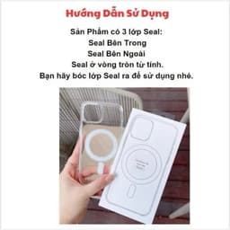 Ốp điện thoại trong suốt hỗ trợ sạc từ tính cho iphone/xsmax/11/12/13/14/15/16/17/pro/plus/promax 3