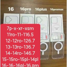 Ốp điện thoại trong suốt hỗ trợ sạc từ tính cho iphone/xsmax/11/12/13/14/15/16/17/pro/plus/promax 4