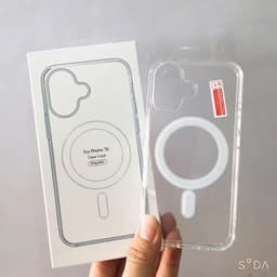 Ốp điện thoại trong suốt hỗ trợ sạc từ tính cho iphone/xsmax/11/12/13/14/15/16/17/pro/plus/promax 6