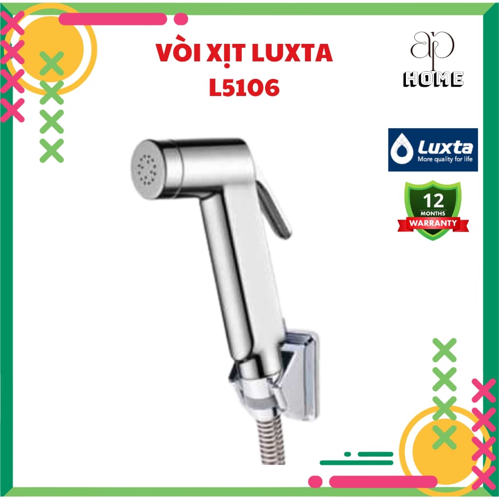 Vòi Xịt Vệ Sinh Mạ Chrome LUXTA L5106 - Bền Đẹp, Chống Gỉ, Bảo Hành 12 Tháng | AP Home