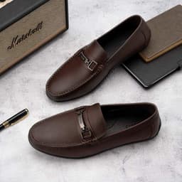 [4-25/9 TẶNG QUÀ TRUNG THU 599K] Giày Moccasin Nam LECOS LG16 Da Bò Thật Lót Thoáng Khí Khử Mùi Tốt 8