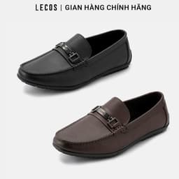 [4-25/9 TẶNG QUÀ TRUNG THU 599K] Giày Moccasin Nam LECOS LG16 Da Bò Thật Lót Thoáng Khí Khử Mùi Tốt 2