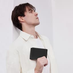 Ví Nam Đứng LECOS LV14 Da Thật Nhiều Ngăn Thẻ Nhỏ Gọn Bỏ Túi 2