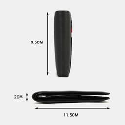 [4-25/9 TẶNG QUÀ TRUNG THU 599K] Ví Da Nam LECOS LV11 Da Bò Thật May Kép Bền Bỉ Chống Gãy Nếp 5