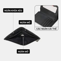 Ví Da Nam LECOS LV10 Mini Da Thật Thiết Kế Tối Giản Sang Trọng 6