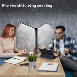 GENUO Đèn bàn bảo vệ mắt cho học sinh LED,thân đèn bằng hợp kim nhôm,có thể gập lại và xoay,chiếu sáng trong 4-6 giờ 5