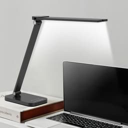GENUO Đèn bàn bảo vệ mắt cho học sinh LED,thân đèn bằng hợp kim nhôm,có thể gập lại và xoay,chiếu sáng trong 4-6 giờ 8