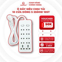 Ổ điện chống cháy OMINSU siêu chịu tải dòng S 2500W dây diện dài tiện lợi độ bền cao 1