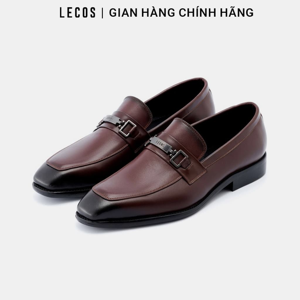 Giày Tây Nam LECOS LG3 Da Thật Đế Cao 3 Cm Mũi Nhọn Sang Trọng