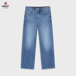 [ẨN] Quần Jeans Nữ Dáng Đứng GENVIET JEANS Thiết Kế Hiện Đại, Cạp Cao, Chất Liệu Co Giãn W241.G. 8778 5