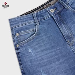 [ẨN] Quần Jeans Nữ Dáng Đứng GENVIET JEANS Thiết Kế Hiện Đại, Cạp Cao, Chất Liệu Co Giãn W241.G. 8778 7