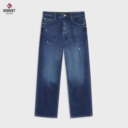 [ẨN] Quần Jeans Nữ Dáng Đứng GENVIET JEANS Thiết Kế Hiện Đại, Cạp Cao, Chất Liệu Co Giãn W241.G. 8778 2