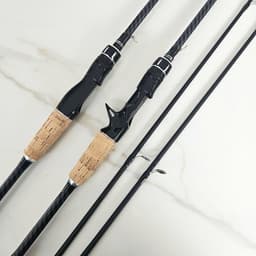 Cần câu lure giá rẻ cần câu máy, cần câu cá Hắc Mã CM59 6