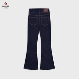 Quần Bò Nữ Ống Loe GENVIET JEANS Vải Denim USA Cao Cấp, Cạp Cao, Dáng Suông Vảy W241.G. 8780 5