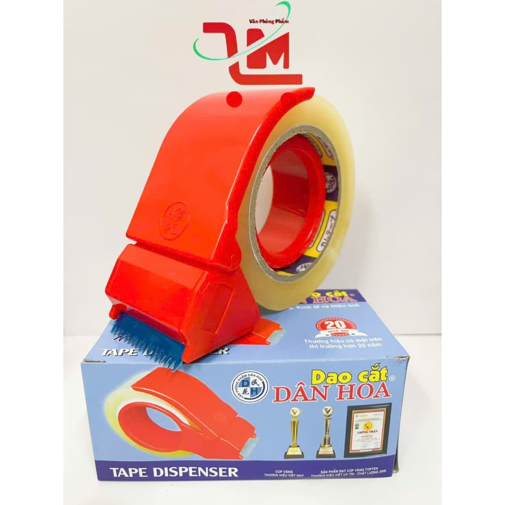 Dao Cắt Băng Keo Nhựa Dân Hoa Khổ 4cm, 5cm-100yards,200yards-Dao Cắt Dùng Để Đóng Hàng, Kéo Keo Dạng Khổ Lớn, Tiện Lợi