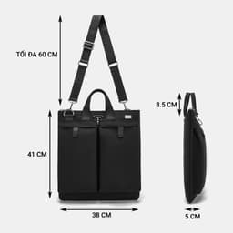 Túi Bao Tử Nam LECOS LTH14 Vải Oxford Chống Nước Khóa Kéo Mượt Mà Chống Bụi 4