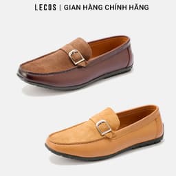 Giày Moccasin Nam LECOS LG25 Giày Lười Moccasin Nam Da Thật Chỉ Viền Đế Chống Trượt 1