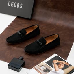 Giày Lười Nam LECOS LG47 Da Bò Thật Phom Ôm Gọn Lịch Sự đi Làm 2