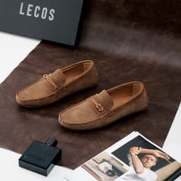 Giày Lười Nam LECOS LG47 Da Bò Thật Phom Ôm Gọn Lịch Sự đi Làm 3