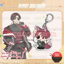 Mua 1 tặng 1 (TAI THÚ) Móc khóa WIND BREAKER in hình chibi anime mica acrylic quà tặng xinh xắn 3