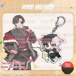 Mua 1 tặng 1 (TAI THÚ) Móc khóa WIND BREAKER in hình chibi anime mica acrylic quà tặng xinh xắn 4