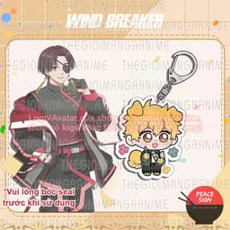 Mua 1 tặng 1 (TAI THÚ) Móc khóa WIND BREAKER in hình chibi anime mica acrylic quà tặng xinh xắn 5