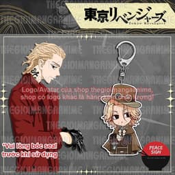 Mua 1 tặng 1 (MECHANIC) Móc khóa TOKYO REVENGERS in hình anime chibi mica trong acrylic dễ thương 3