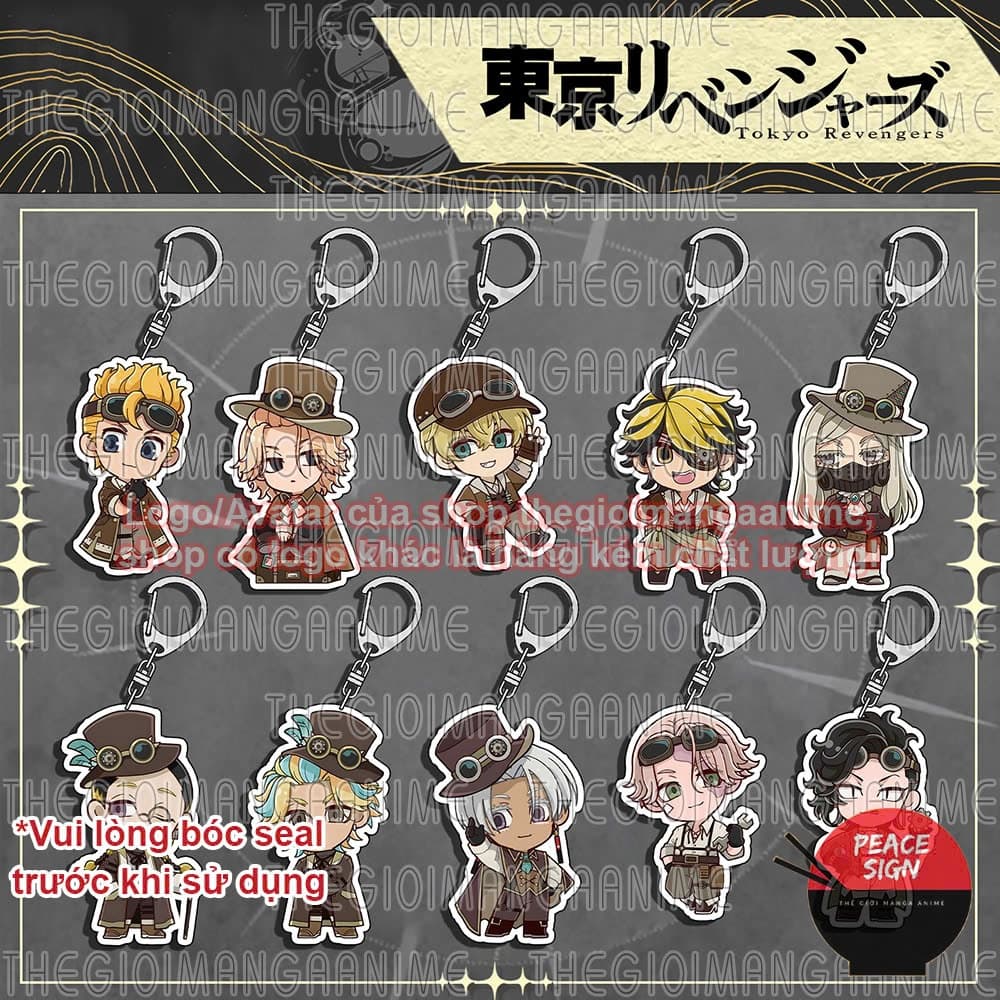 Mua 1 tặng 1 (MECHANIC) Móc khóa TOKYO REVENGERS in hình anime chibi mica trong acrylic dễ thương