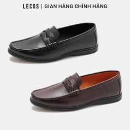 Giày Moccasin Nam LECOS LG21 Da Bò Thật Lót Thoáng Khí Khử Mùi Tốt 1